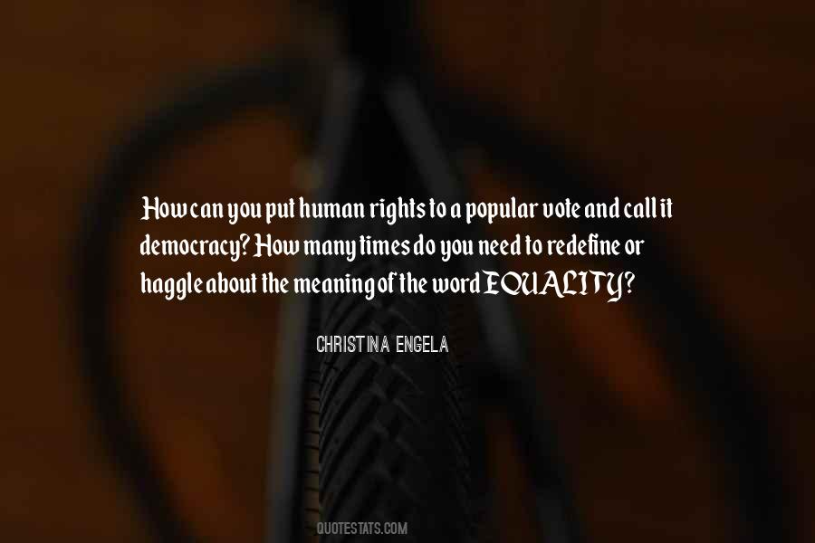 Equality Human Rights Quotes #743701