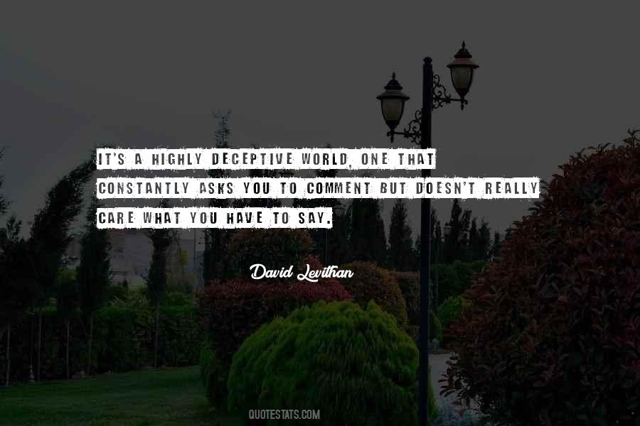 You Say You Care Quotes #1742661