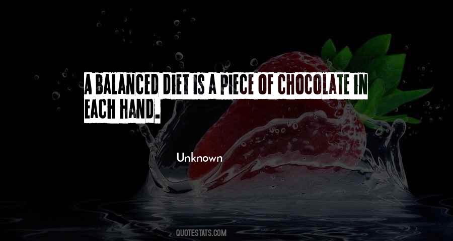 Chocolate Diet Quotes #119449
