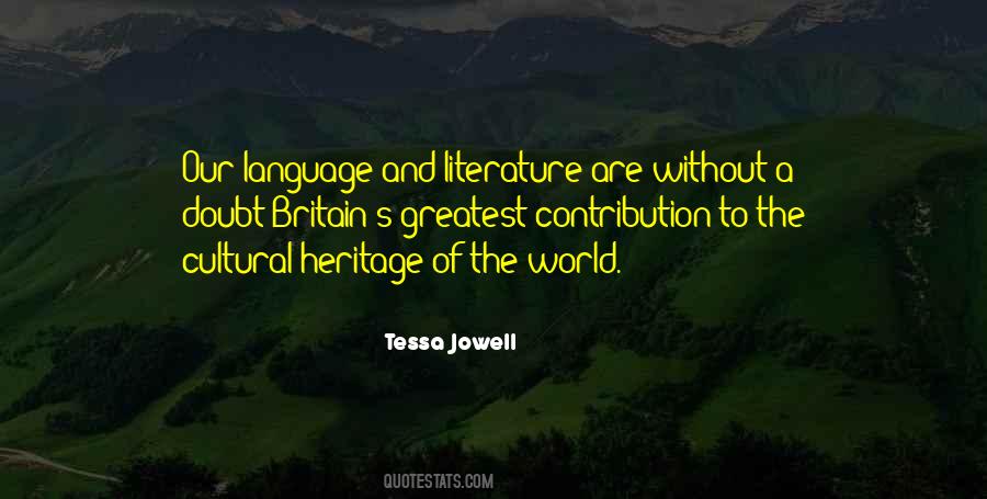 Quotes About World Of Literature #1359621