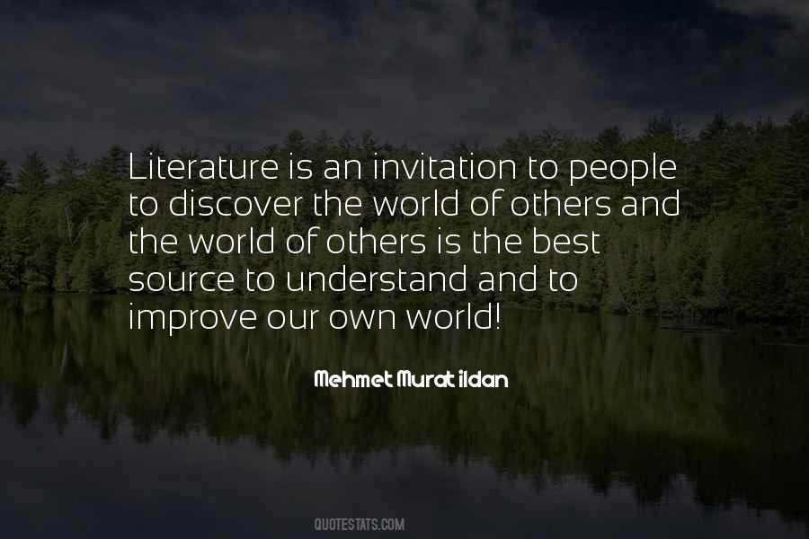 Quotes About World Of Literature #610234