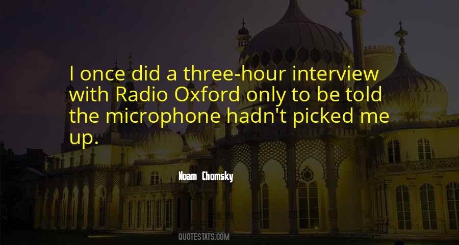 Radio Interview Quotes #554103