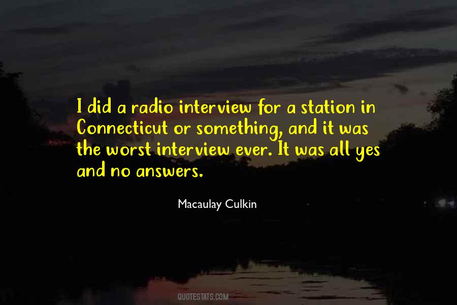 Radio Interview Quotes #842009