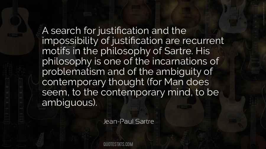 Philosophy Sartre Quotes #942497