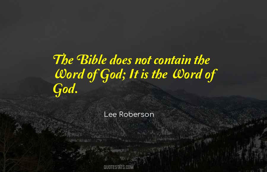 Bible Word Quotes #101953