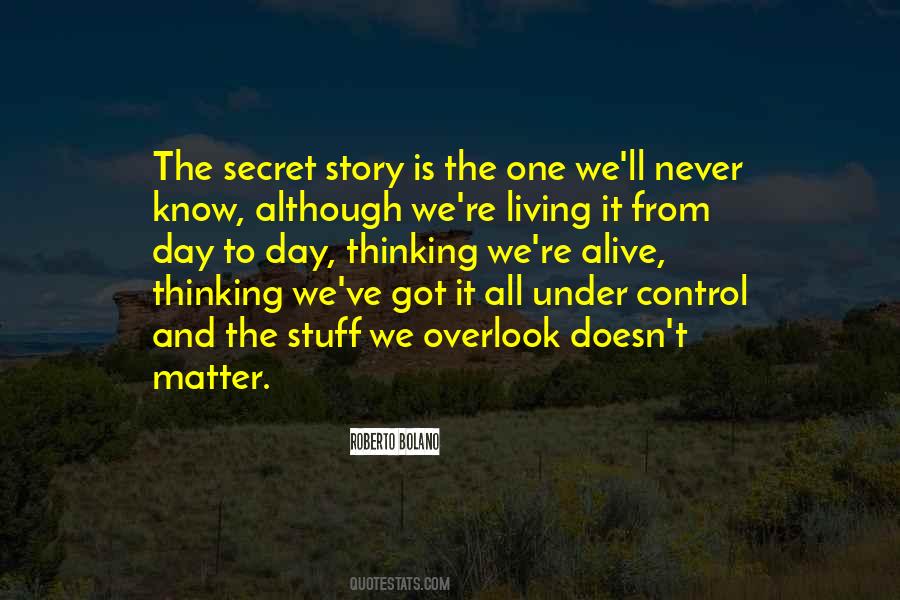 Secret Story Quotes #1680505