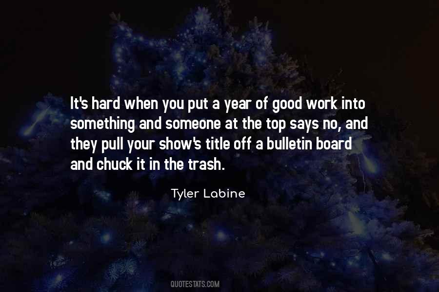 Out With The Trash Quotes #84316