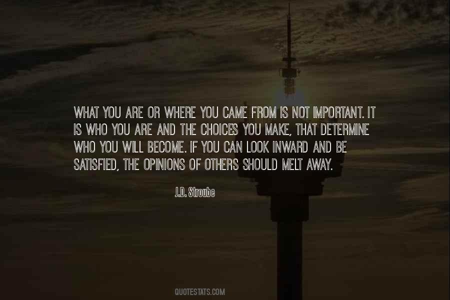 Are You Satisfied Quotes #1829410