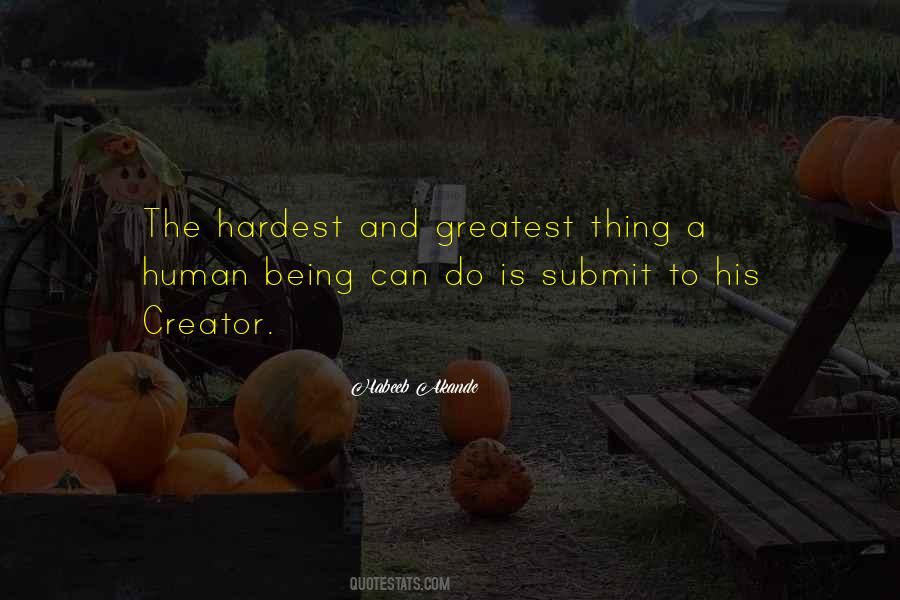 Quotes About Being A Creator #287051