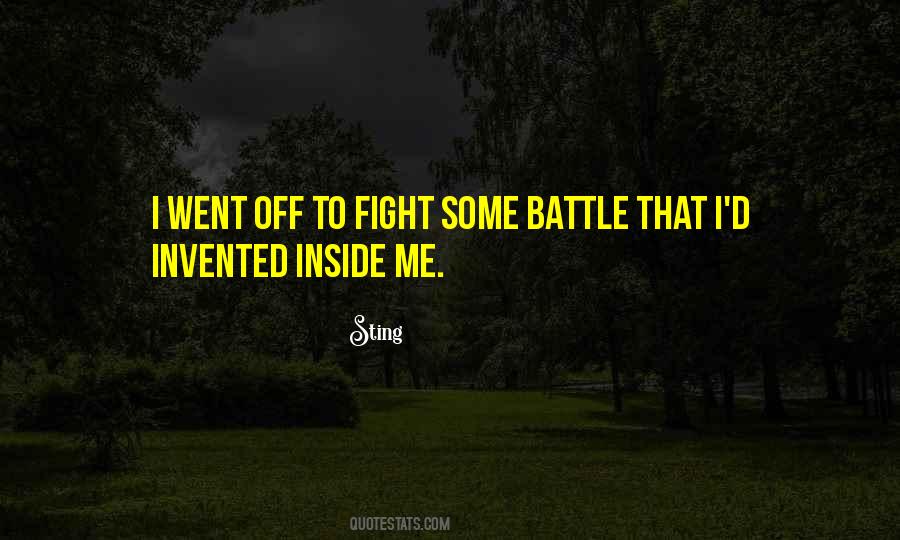 Off To Battle Quotes #326503