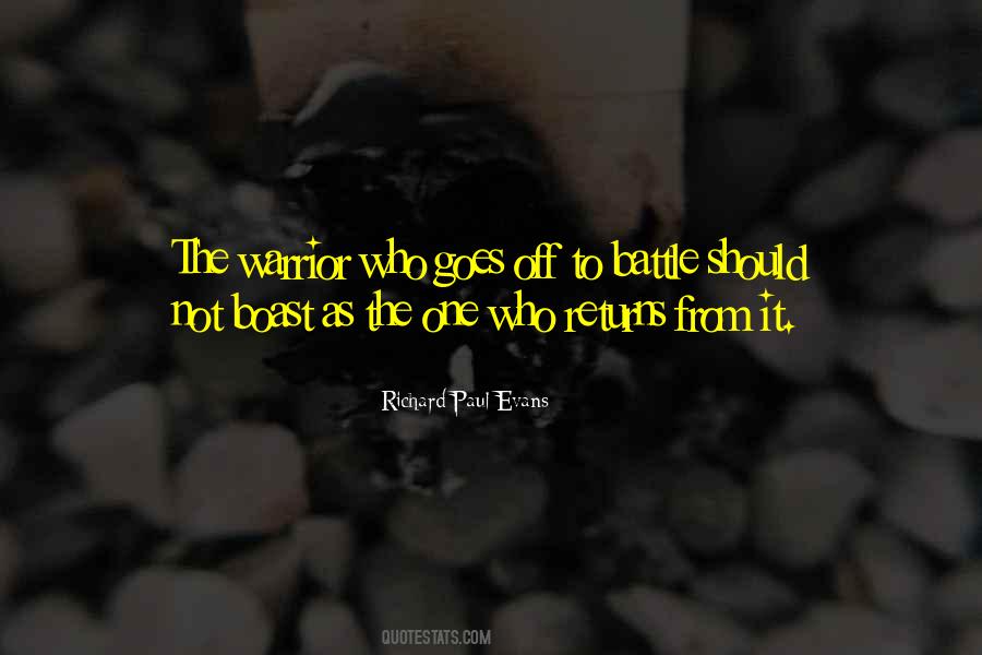 Off To Battle Quotes #681733