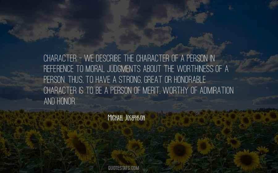 Be A Person Of Character Quotes #141398