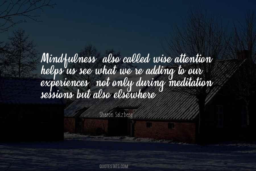 Wise Meditation Quotes #1790922