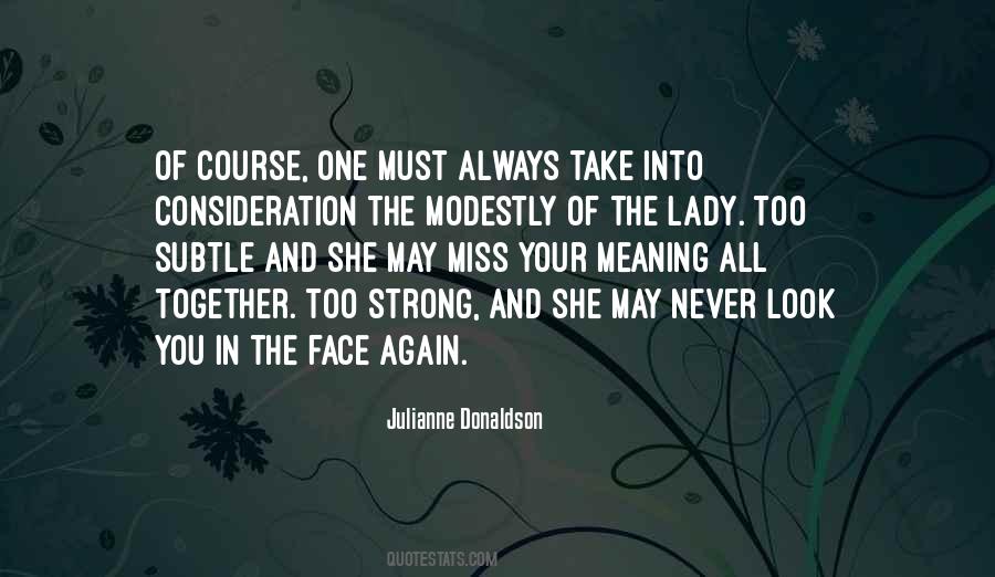 Strong Face Quotes #234933