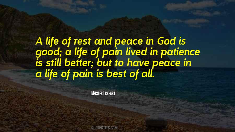 Quotes About Peace Is Good #1420064