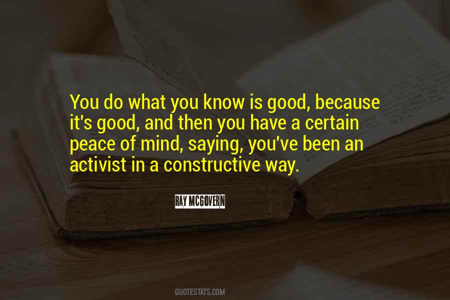 Quotes About Peace Is Good #721066