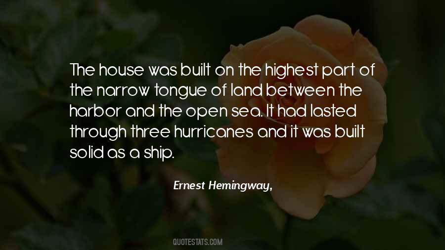 Ernest Hemingway Sea Quotes #216404