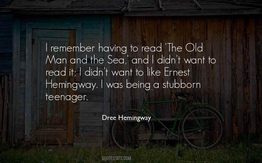 Ernest Hemingway Sea Quotes #317472