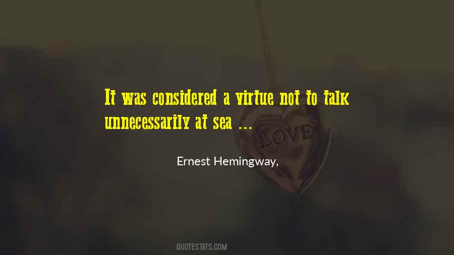 Ernest Hemingway Sea Quotes #49799