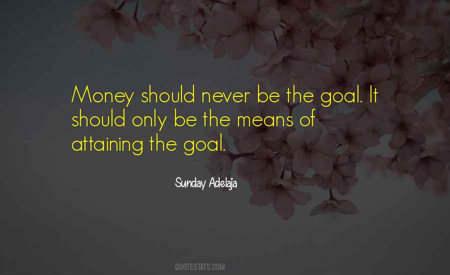 Money Goal Quotes #492933