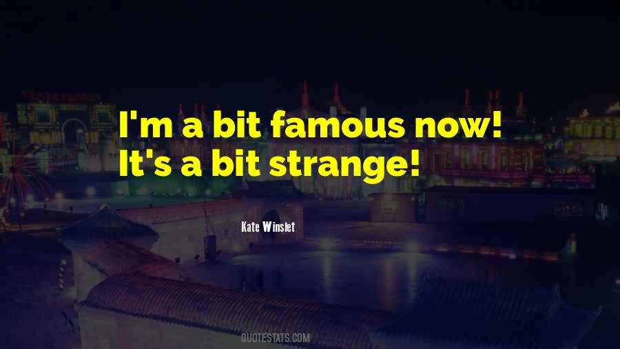 Famous Strange Quotes #379509