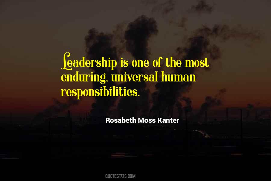 Quotes About The Responsibility Of Leadership #149289