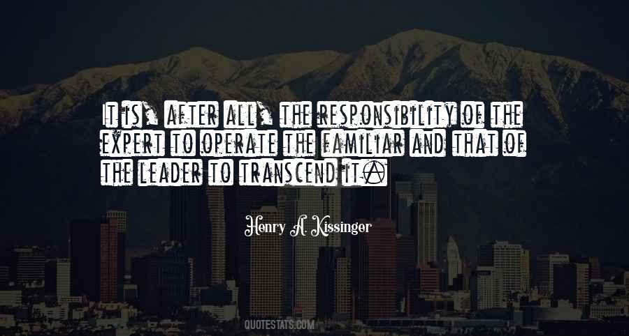Quotes About The Responsibility Of Leadership #1561052
