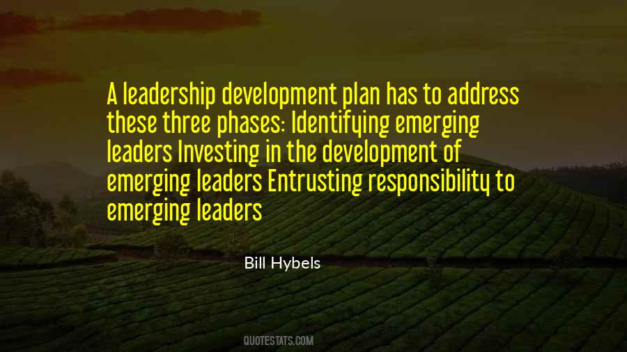 Quotes About The Responsibility Of Leadership #520607