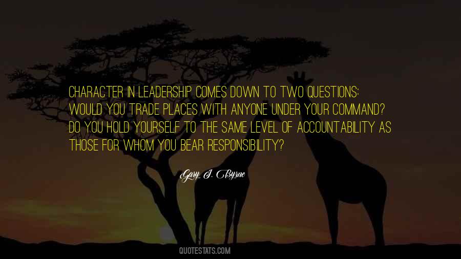 Quotes About The Responsibility Of Leadership #842687