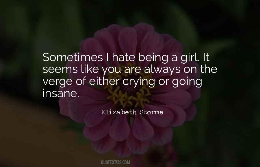 Girl Crying Quotes #771701