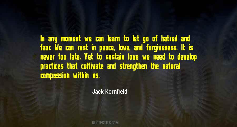 Peace Love And Forgiveness Quotes #1161267
