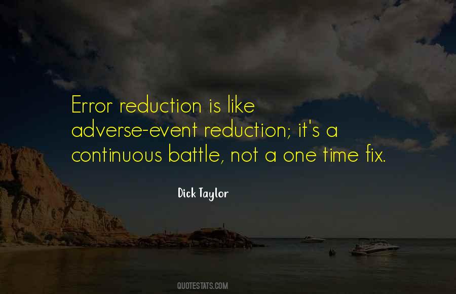 Error Reduction Quotes #297864