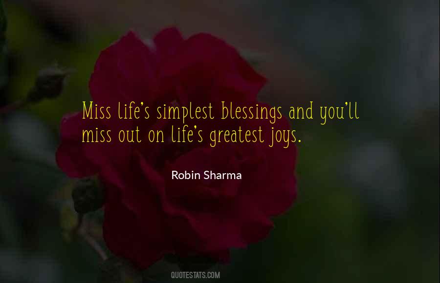 Greatest Joys In Life Quotes #366667