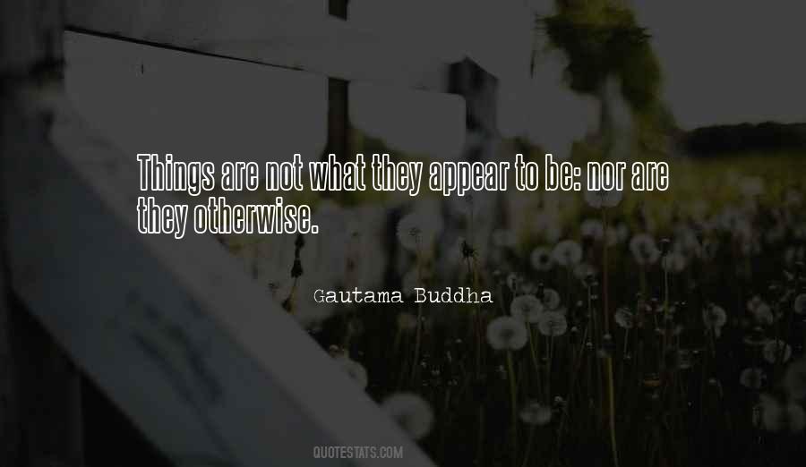 Things Are Not What They Appear To Be Quotes #1529214
