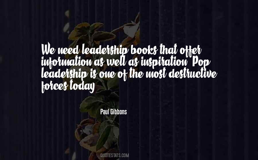 Leadership Inspiration Quotes #1846222