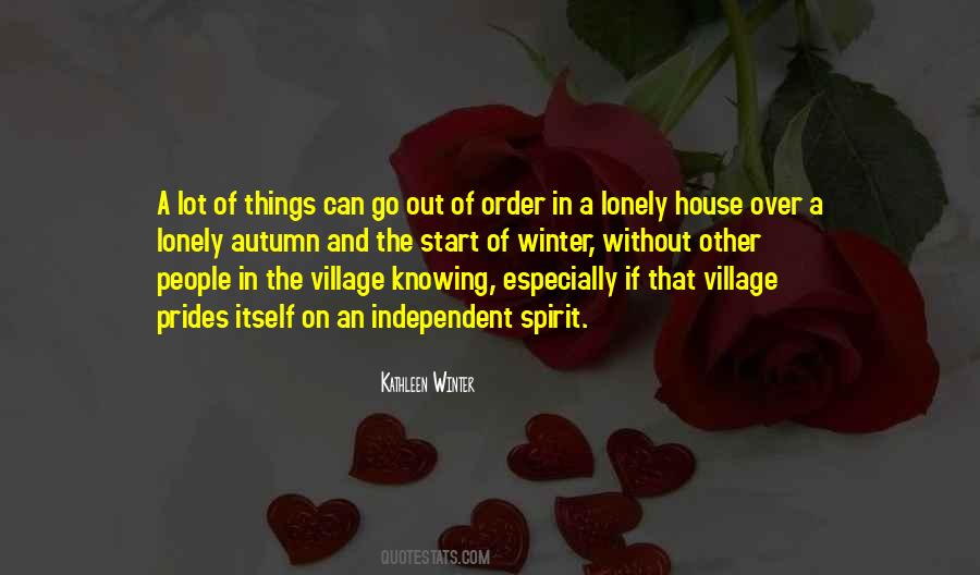 Quotes About Winter Things #1517045