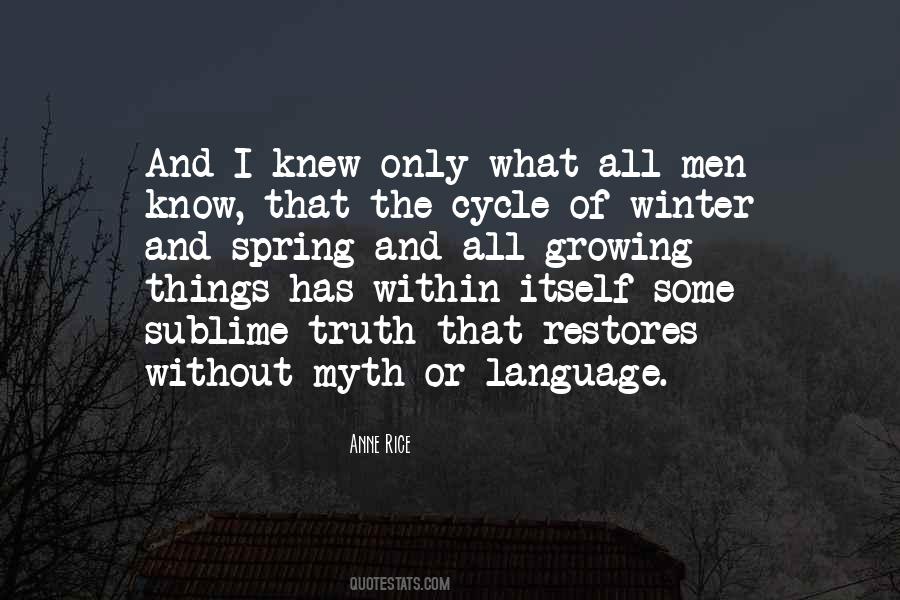 Quotes About Winter Things #368782
