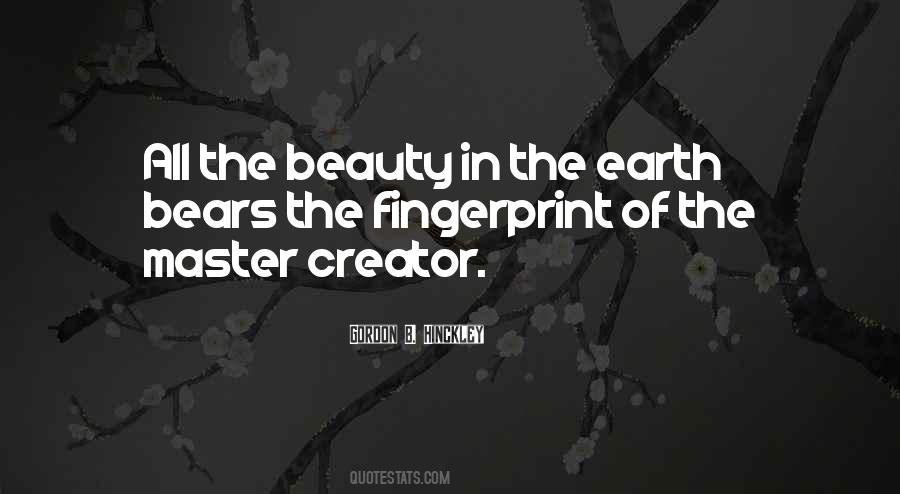 The Beauty Of Earth Quotes #153048