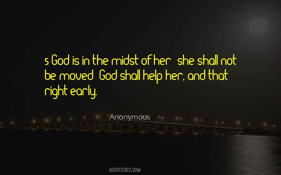 God Is In The Midst Quotes #1678107