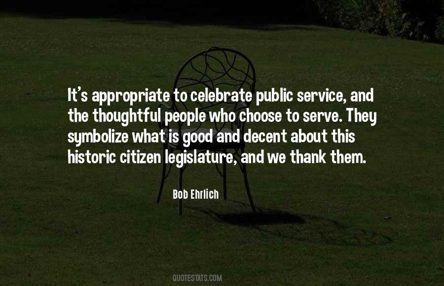 Service To The Public Quotes #1392938
