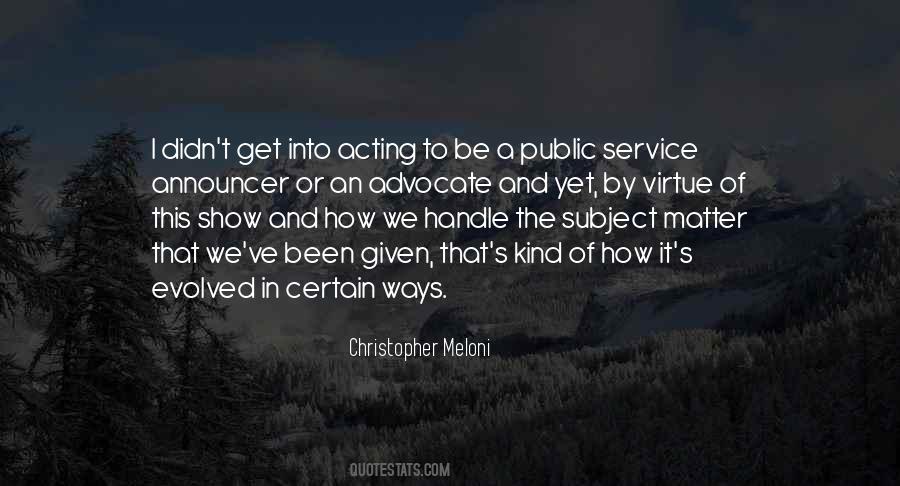 Service To The Public Quotes #675590