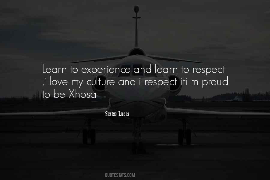 Respect Experience Quotes #1796152