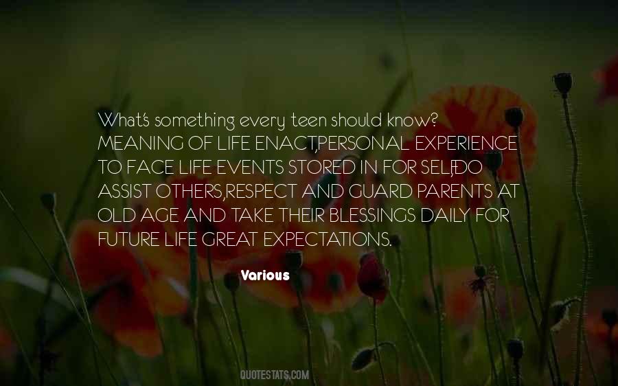 Respect Experience Quotes #318384