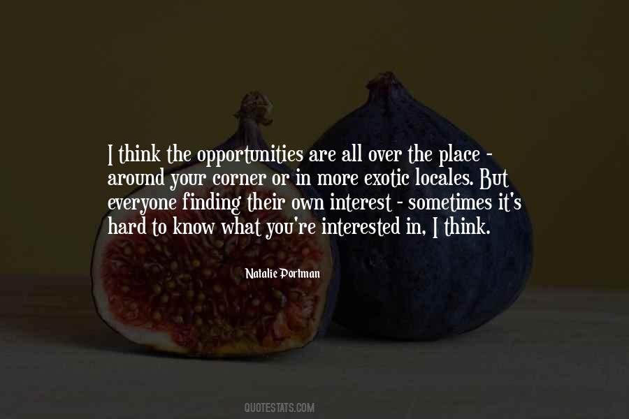 Finding Opportunity Quotes #1056842