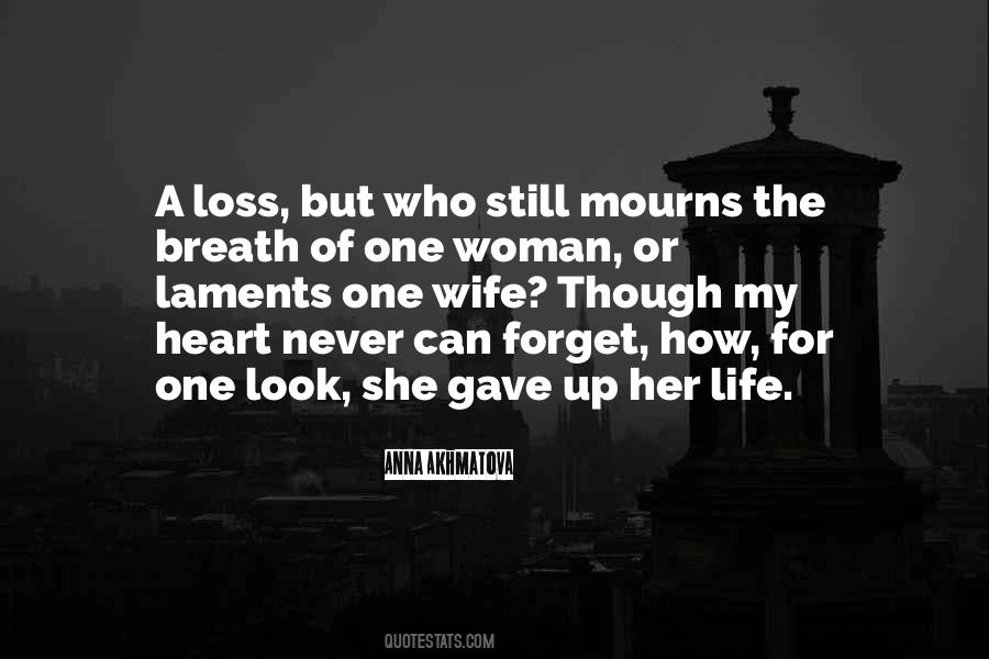 Loss Of My Wife Quotes #448218
