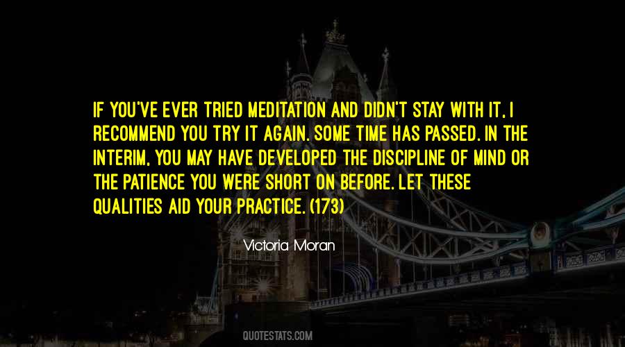 Meditation Patience Quotes #1330931