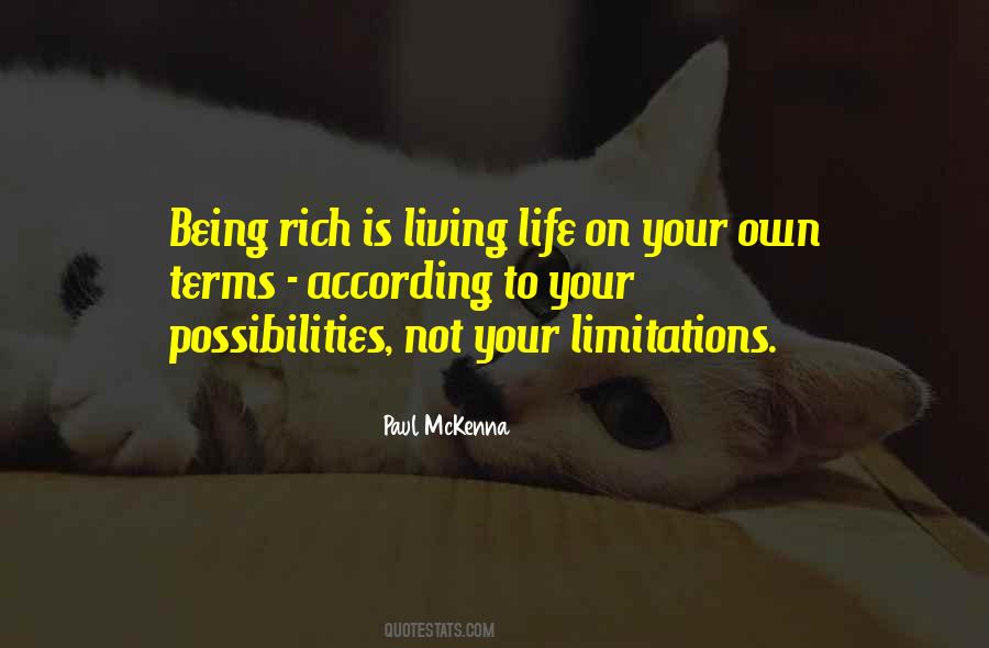 Live Life On Your Own Quotes #1677413