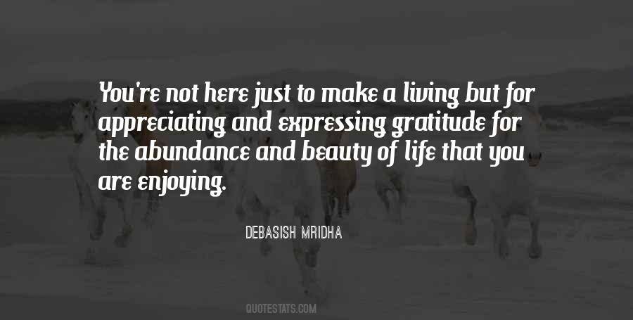 Living Gratitude Quotes #1566784