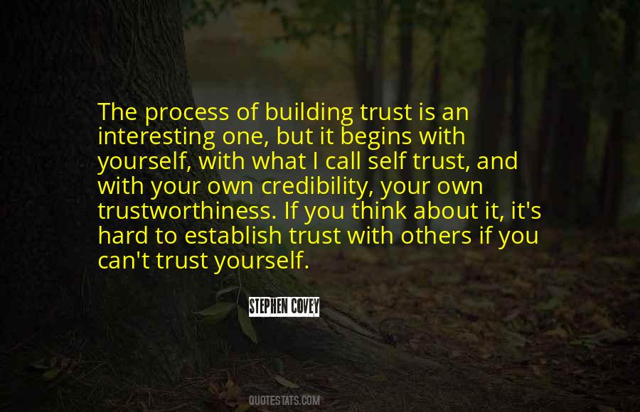 Establish Trust Quotes #22827
