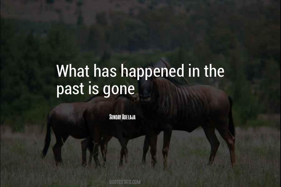 The Past Has Gone Quotes #915104